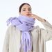 2025 Autumn Winter New Seahorse Hair Korean Style Atmosphere Scarf For Women Versatile High-end Feel Solid Color Neck_viptrois.com
