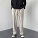 High Street Style Men's Floor Length Trousers Straight Leg Drape Casual Long Leg Loose Fitting Autumn Spring Sports Trousers_viptrois.com