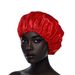 Lace-Trimmed Satin Sleep Cap - Elastic Dome Hair Protector For Nighttime Beauty Care & Shower Use_viptrois.com