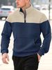 Men’s Waffle-Knit Zip-Up Hoodie – Diamond Grid Stand Collar Pullover For Urban Explorers (S-XXXL, 60% Polyester, Slim Fit, Retro Style)_viptrois.com