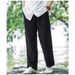 Men's Linen Pants – Lightweight & Breathable, Wide-Leg Casual Trousers For Summer (Black/Grey/Navy/Flaxen/White, M-5XL)_viptrois.com