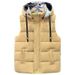 Men's Clothing Cotton Vest Winter Men's New Style Hooded Cotton Waistcoat Vest Jacket Work Clothes Class Uniform Printing Logo_viptrois.com
