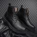 Men's Retro British Style Leather Martin Boots Mid-Calf Work Boots With Rubber Sole For Winter (Size 38-46, Black/Brown/Tan)_viptrois.com