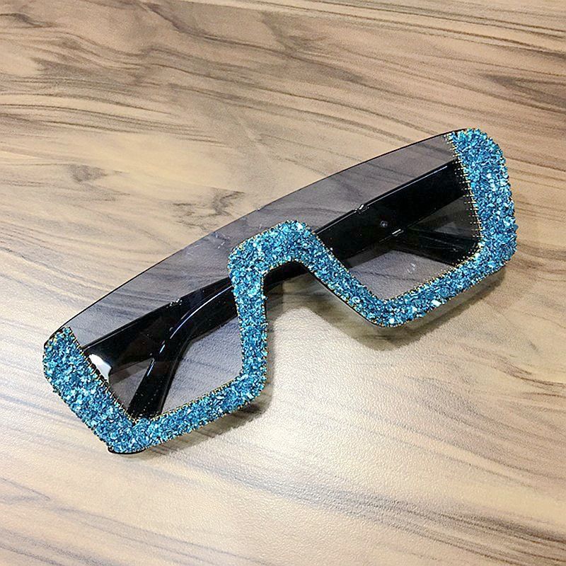 New European And American Personality Trend Sunglasses Hot Sale Rhinestone Square Sunglasses Luxury Retro Sunglasses Cross Border_viptrois.com