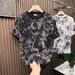 Short-sleeved T-shirt Men's Trendy Brand Summer Loose 2025 Fashion New Style Instagram Simple Print_viptrois.com