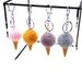 Bag Charm Cartoon Fruit Keychain Student Cute Bag Pendant Ice Cream Cone Plush Car Keychain Creative Gift_viptrois.com