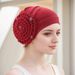 New Milk Silk Braid Diamond Snail Hat Muslim Hat Baotou Hat_viptrois.com