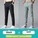 Sommer Eis Seide Dünne Männer Hosen High-end-Stil Abnehmen Glättet Silhouette Gerade-bein Hosen Schnell Trocknende Vielseitige Hosen_viptrois.com