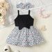 Kids’ Clothing Baby Girl Sling Print Dress_viptrois.com