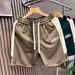 Men's Clothing Men's Summer Loose Fitting Thin Five Point Pants Cool Casual Lettering Running Beach Training Sports_viptrois.com