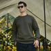 Cross-Border European American Retro Style Trendy Solid Insert Color Round Neck Sweatshirt Spring And Autumn Long Sleeve_viptrois.com