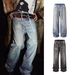 Men's Clothing High Street American Fashion Brand Heavy AC Style Full Diamond Ribbon Straight Jeans Men And Women Hip Hop Loose Design Trousers_viptrois.com