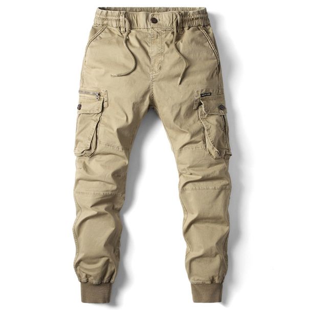 Pure 2025 Four Seasons Style Jogger Men's Long Fashion Multi-color Casual Cargo Plus Size Loose Pants_viptrois.com