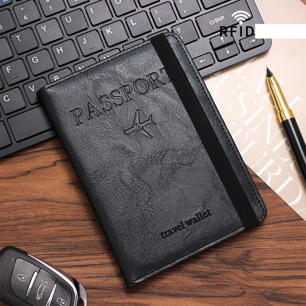 Card Holder Purse Wallets Rfid Anti-degaussing Passport This Travel Passport Cover Card Bag Multi-function Document Bag Us Dollar Coin Wallet_viptrois.com