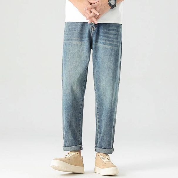 2025 Spring/Summer Japanese-style Loose Straight-cut Casual Micro-Harem Pants_viptrois.com