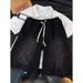 Men's Clothing Men's Retro Washed Distressed Denim Shorts Loose Fit Casual Versatile Elastic Waist Drawstring Five Point Trendy_viptrois.com
