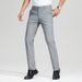 Men's Summer Business Casual Pants - High Waist Straight Leg Trousers With Ice Silk Fabric, Stretch & Wrinkle-Free (Navy, Khaki, Black, Gray)_viptrois.com