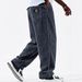 Men's Wide Corduroy Cargo Pants With Logo Pockets - Relaxed Fit Retro Casual Trousers For Everyday Wear (Multiple Colors & Sizes)_viptrois.com