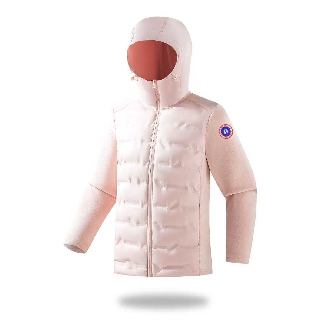 Lightweight Down Fleece Jacket – 90% Duck Feather Filled, Windproof Unisex Coat For Autumn/Winter (Black/Beige/Olive/Charcoal/Navy/Blush)_viptrois.com