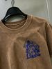 100% Cotton Washed Vintage Men's 3-Pack T-shirts Blue Knight Battle Scene Print Crew Neck Short Sleeve Casual Tops In Gray Brown Light Gray_viptrois.com