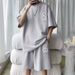 Men's Summer Sports Casual Set - Breathable Short Sleeve T-Shirt & Comfortable Printed Shorts Outfit (M-5XL, Black/White/Light Grey)_viptrois.com