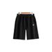 Men's Y2K Retro Embroidered Shorts Trendy Brand Summer Loose Elastic Waist Solid Color Hip Hop Sports Pants_viptrois.com