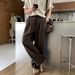Men's Linen-Blend Relaxed Fit Trousers – Breathable Straight-Leg Pants With Adjustable Drawstring Waist (M-XXXL, Beige/Black/Brown/Olive/Navy)_viptrois.com