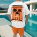 Men's Clothing Summer New Short Sleeved Shorts Seaside Leisure 3D Small Coconut Tree Print Beach Suit_viptrois.com