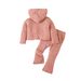 Mother&Kids Children's Suit Baby Long Sleeve Pants Two-piece Girls Hooded Pit Strip Clothing Trend_viptrois.com