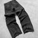 Men's Clothing Retro Country High Setting Retro Black Patchwork Hole Jeans Hip Hop_viptrois.com