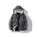 Men's Clothing Men's Winter Striped Puffer Jacket With Hood, Thickened Quilted Coat For Casual & Streetwear (Black/Gray/Khaki)_viptrois.com