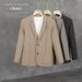Spring Autumn Trendy Business Men's Suit Sets High End Fashionable Men's Suit Jacket with Straight Leg And Flowing Pants_viptrois.com