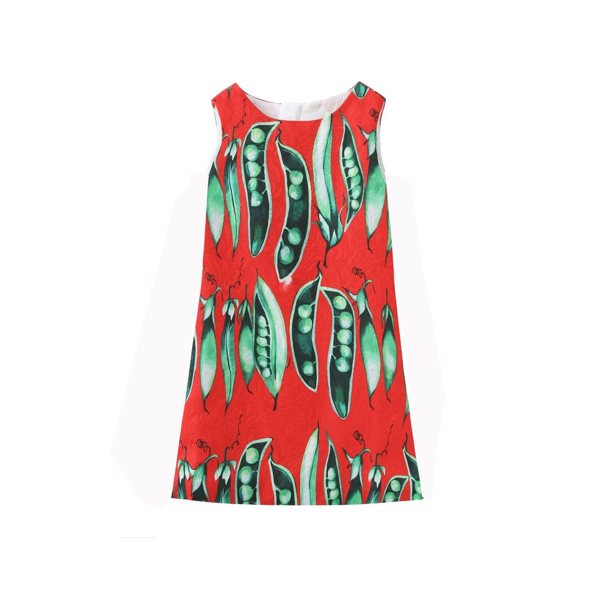 New Children's Skirt Girls' Knife Bean Print Vest Skirt Baby Sleeveless Dress_viptrois.com