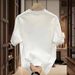 Men's Clothing Summer Heavyweight Pure Cotton Handsome Youth Short Sleeved T Shirt Street Loose Tops_viptrois.com