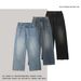 Men's Clothing Three Color New Baggy Jeans Straight Loose Wide Leg Trousers Washed Elastic Jeans For Men And Women_viptrois.com