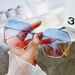 New Frameless Cut 2025 Summer Fashion Korean Version Live Broadcast, Ms. Song's Big Face Slimming Sunglasses, Designer Sunglasses_viptrois.com