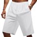 Men's Clothing Men's Casual Waffle Shorts Heavyweight Versatile Solid Color Style Summer Sports Running Training Shorts_viptrois.com