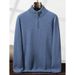 Nordmann Autumn Winter New Heavyweight Thickened Cashmere Wool Turtleneck Half Zipper Base Shirt Men's Warm Knitted Top_viptrois.com