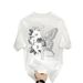 Trendy Brand Printed Short Summer 2024 New Half Sleeved Trendy Versatile Top For Men's Round Neck T-shirt_viptrois.com