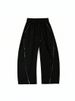 Retro American High Street Deconstructed Design Curved Sweatpants Gray Wide Leg Casual Fitness Pants for Men And Women with Graffiti Lines_viptrois.com