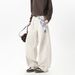 American Deconstruction Apricot Square Scarf Scimitar Pants Men And Women 2026 Autumn New Casual Pants Loose Splicing Wide-leg Trousers_viptrois.com