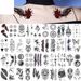 Q 081-120 Small Fresh Waterproof Tattoo Sticker Set Any Combination_viptrois.com