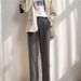 Men's Clothing Summer Ins Simple Drop Feeling Small Suit Trousers Trend Loose Student Straight Wide Leg Casual Suit Trousers_viptrois.com