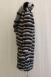 Luxury Faux Fur Coat For Men With Big Fox Collar, Long Winter Jacket, Relaxed Fit, V-Neck, Side Pockets, Zebra Print, S-6XL_viptrois.com