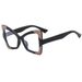 Women's Eyeglasses T Shaped Cat Eye Glasses Frame New Anti Blue Light Flat Glasses Female Fashion Ins Glasses Frame Personality_viptrois.com