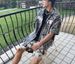 Men's Summer Casual Straight Leg Graffiti Fashion Shorts Trendy Versatile Five Point Pants Fancy Beach Wear_viptrois.com