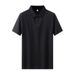 180g Short-sleeved Polo Shirt, 2026 Men's Business Casual Plain-ribbed Collar T-shirt, High-end Summer Ice Silk For Men_viptrois.com