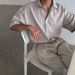 Light Mature Style Fashion Suit Men's Summer Loose Short Sleeved Shirt Korean Style Trendy Straight Mopping Trousers_viptrois.com