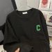 Hoodie Men's Loose Long Sleeved T-shirt Embroidered Round Neck Top Loose Plus Size Jacket_viptrois.com