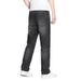 2025 New Summer Versatile Jeans Men, Straight Tube, Slim Fit, Washed, Grinding White, Made Old Pants For Men_viptrois.com